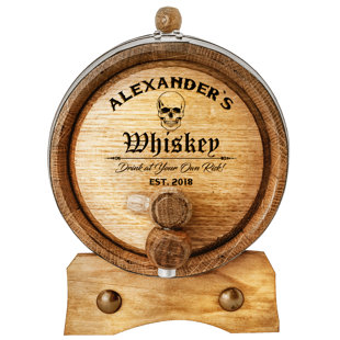 TRINX Personalized American Oak Aging Barrel & Danger Design