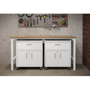 DOTTED LINE™ Ben 72" W Butcher Block Top Workbench