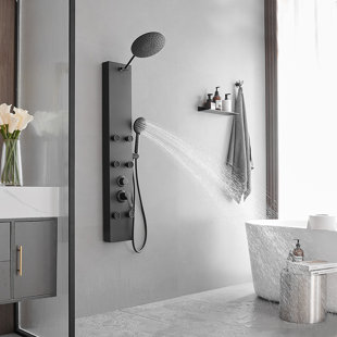 VIBRANTBATH 60.55'' Shower Panel with Adjustable Shower Head