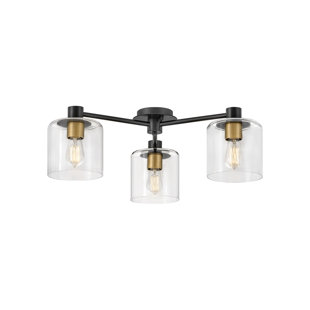 Hinkley Axel Three Light Semi-Flush Mount Ceiling Light