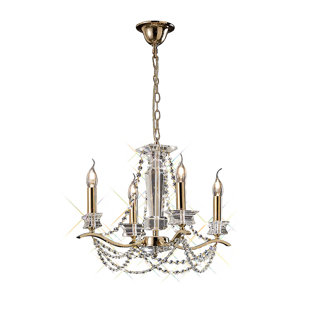 CANORA GREY Valley 4-Light Candle Style Chandelier