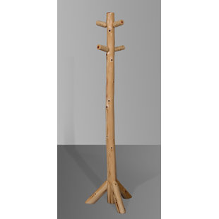 THE AMISH FURNITURE COMPANY Solid Wood Freestanding 4 - Hook Coat Rack