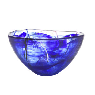 Kosta Boda Contrast Glass Serving Bowl