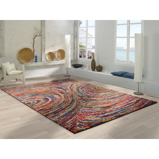ZIPCODE DESIGN Detwiler Abstract Shag Area Rug