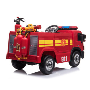 Blazin' Wheels 12 Volt 1 Seater Police / Fire Department Battery Powered Ride On