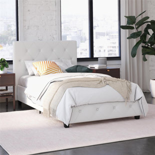 WINSTON PORTER Bhaven Vegan Leather Platform Bed