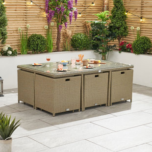 KAMPEN LIVING 10-Sitzer Gartengarnitur Beltrame mit Polster