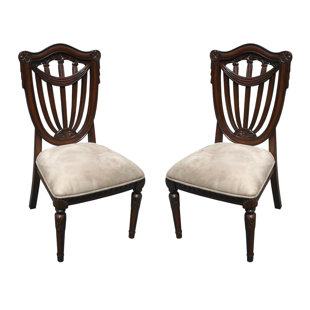 D-ART COLLECTION Sheraton Queen Anne Back Side Chair (Set of 2)
