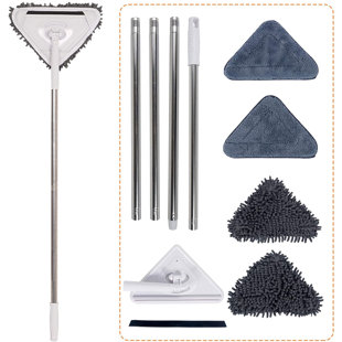 H&B LUXURIES Microfiber Dust with Extension Pole and Long Handle Mop