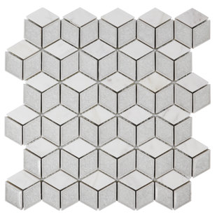 SYMPLE STUFF Eusden Glass Honeycomb Mosaic Wall Tile