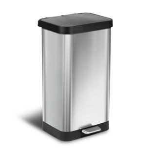 GLAD™ GLAD Stainless Steel Step Trash Can