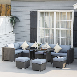 DAKOTA FIELDS 9 - Person Seating Group with Cushions