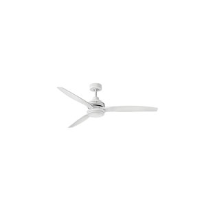 HINKLEY Artiste 60" 3 - Blade Outdoor LED Propeller Ceiling Fan with Wall Control and Light Kit Included