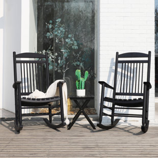 FREEPORT PARK® Karlin Outdoor 2 Solid Wood Chairs and 1 Table (Set of 3)