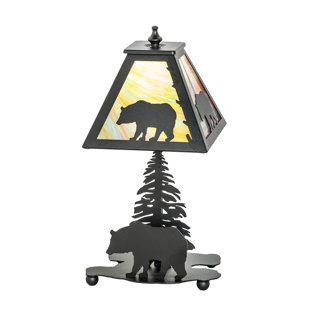 MEYDA LIGHTING Lone Bear 15.5" Table Lamp