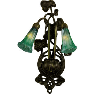 MEYDA LIGHTING Pond Lily Zinc Alloy Armed Sconce