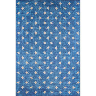 NOVOGRATZ District Wool Blue Rug