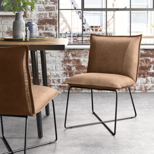 STEELSIDE™ Amella Leather Side Chair (Set of 2)