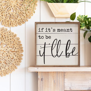 KENDRICK HOME If It's Meant To Be It'll Be Whitewash