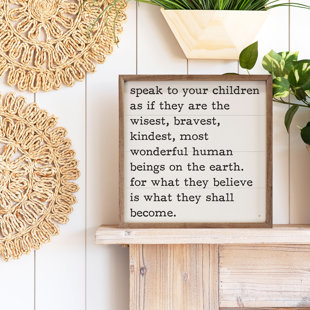 KENDRICK HOME Speak To Your Children White