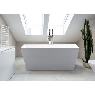 CASTELLOUSA Sophia 67" x 32" Freestanding Soaking Acrylic Bathtub