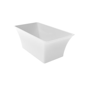 CASTELLOUSA Blaire 59" x 30" Freestanding Soaking Acrylic Bathtub