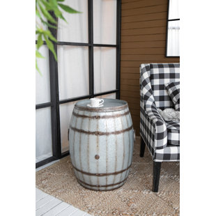 SEASONAL ABODE Iron Top End Table