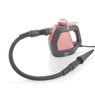 Swan x TV’s Queen of Clean SC17350QOCN Handheld Steam Cleaner with 3 Steam Pressure Settings, 22-28g/min Steam Rate, 9 Attachments and Extra-Long 5m Cable, 220ml, Pink