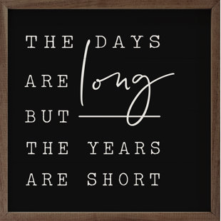 KENDRICK HOME " The Days Are Long Black "