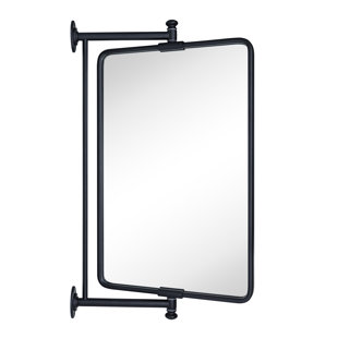 WINSTON PORTER Correon Pivot-N-View Rectangle Mirror for Window Bathroom Vanity
