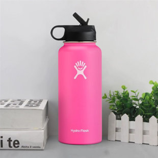 CCYMI Hydro Flask 32oz Vacuum Insulated Stainless Steel Water Bottle with straw Lid