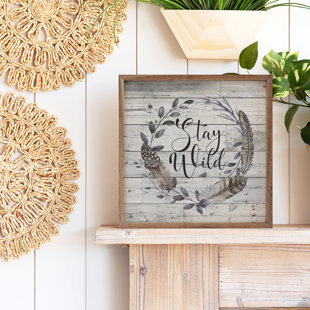 KENDRICK HOME " Stay Wild Wreath Whitewash "