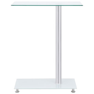 LEVI BEER U-Shaped Side Table Transparent 45X30x58 Cm Tempered Glass