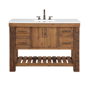 BIRCH LANE™ Bixie 48" Single Bathroom Vanity with Quartz Top