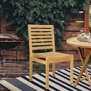 CHIC TEAK Kasandra Teak Outdoor Dining Side Chair