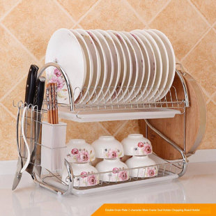 CAPTIVE GALA Double Layer Carbon steel Dish Rack