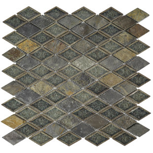 SYMPLE STUFF Lochmoor Random Sized Straight Edge Natural Stone Mosaic Tile