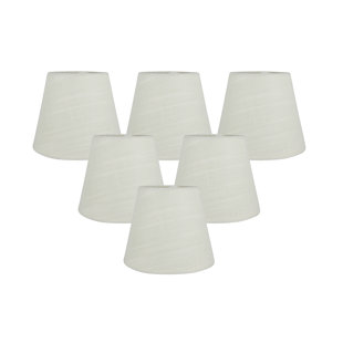 GRACIE OAKS Linen Empire Lamp Shade (Set of 6)