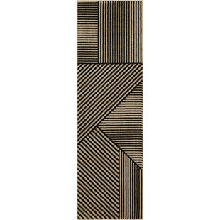BOBBY BERK HOME Linea Geometric Striped Woven Polyester Area Rug