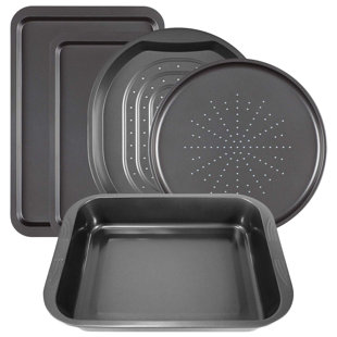 LEVI BEER Cinambei Premium Carbon Steel Oven Tray Set (5-Piece Set)