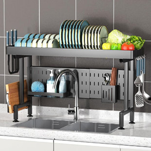 CAPTIVE GALA Stainless Steel Retractable over the Sink Dish Rack