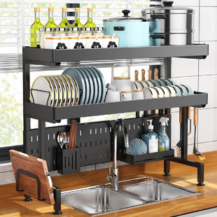 CAPTIVE GALA Stainless Steel Retractable over the Sink Dish Rack