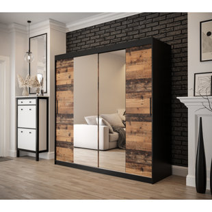 MERCURY ROW Schwebetürenschrank Connelly mit Spiegel