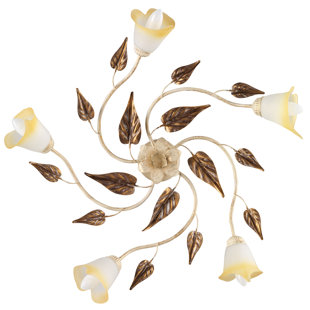 FLEUR DE LIS LIVING Sumter 5-Light Flush Mount