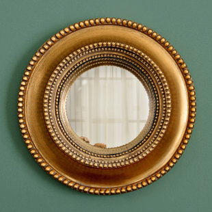 MULTI CASA MEX Aster Round Wood Wall Mirror