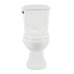 Chevington 1 Gallons GPF Round Chair Height Two-Piece Toilet (Seat Included)