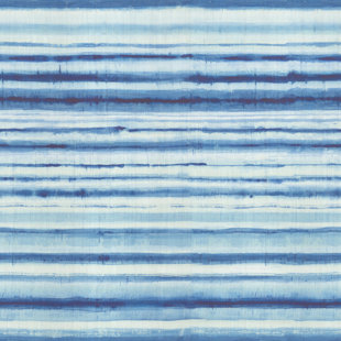 BORASTAPETER Habotai Stripe Habotai 33' L x 45" W Wallpaper Panel (Set of 6)