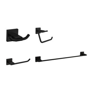 KINGMORE Tenuto 4 - Piece Bathroom Hardware Set