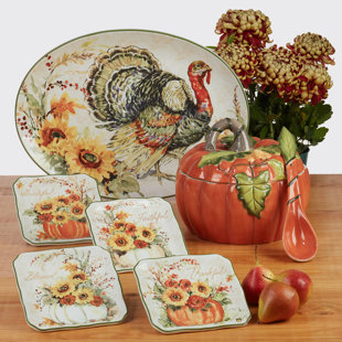 CERTIFIED INTERNATIONAL Harvest Morning 16 Pieces Dinnerware Set