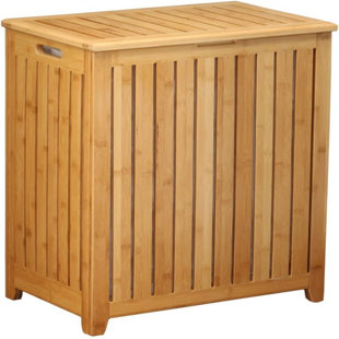 X－MAX FURNITURE Wood Laundry Hamper with Handles